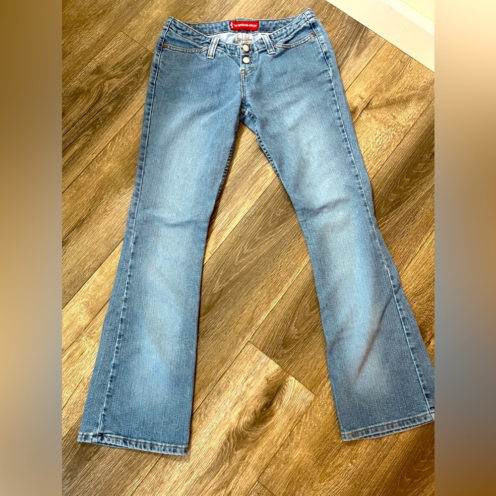 Levi 520 Too Superlow Stretch Bootcut Junior Sz 7